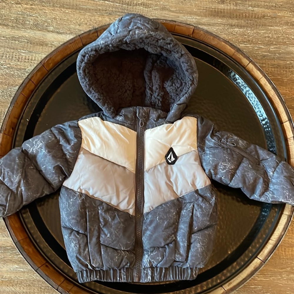 NWT Volcom Baby Chevron Quilt Puffer Jacket